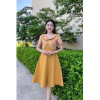 ราคา ชุดเดรสงาน 8 ชิ้น ช่วงบนกั๊ก ปกคอบัว ผ้าฝ้ายลายมัดหมี่ (22624070747)