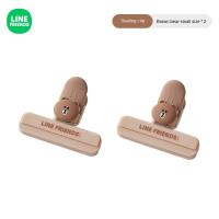 ราคา ไลน์เพื่อนแท้ 100 Line Friends ความสดของอาหาร คลิปปิดผนึก กันความชื้น สแน็คคลิป แคลมป์ซีล สีน้ำตาล BROWN LFB27 (21561824635)