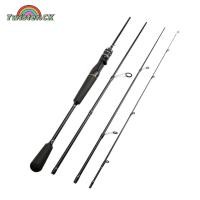 ราคา Portable Fishing Rod 4 Sections Telescopic Spinning Rod Casting Rod For Fishing Carbon Rod 5 9 6 9ft (21828549310)