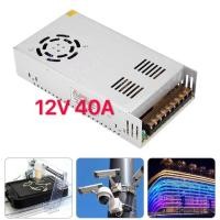 ราคา Switching Power Supply สวิตชิ่งเพาเวอร์ซัพพลาย 12V 40A 480W สีเงิน (21412280920)