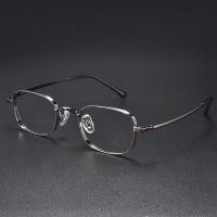 ราคา FIRADA แว่นตาแฟชั่นขนาดเล็กใส่สบายสไตล์วินเทจแว่นตาไททาเนียมสี่เหลี่ยมหรูหรามีใบสั่งยากรอบแก้วผู้หญิง CK835 C (22276396365)