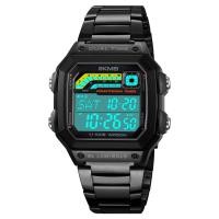 ราคา SKMEI 2024 นาฬิกาใหม่สำหรับผู้ชาย สายสแตนเลส TPU กันน้ำ นาฬิกาสปอร์ตดิจิตอลมัลติฟังก์ชั่นพร้อมไฟ EL 2307 (22535109433)