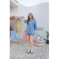 ราคา Ysl Jeans Set ชุดเซตผ้ายีนเนื้อดี แขนยาวช่วงอกปักตัวอักษรตามแบบฉบับแบรนด์ดัง งานสวยเป๊ะมากๆนะคะ สามารถใส่แยกเซตกันได้นะคะ เซตนี้คุ้มสุดๆคะ (22302617888)