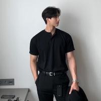 ราคา Houch พร้อมส่ง COD เสื้อยืด Muscle Fit รุ่นกระดุมหน้า HENRY NECK ปรับสมดุลไหล่ให้ Smart T Shirt DANDY COSMO (22822169631)