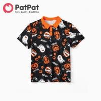 ราคา PatPat ชุดฮาโลวีนชุดจับคู่ครอบครัวผีฟักทองชุดเดรสแขนกุดผีใยแมงมุมหรือเสื้อโปโลแต่งระบาย (22372246462)
