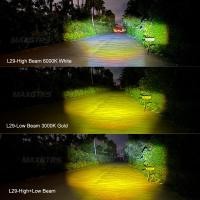 ราคา MAXGTRS ไฟหน้ารถมอเตอร์ไซค์แบบ LED รถจักรยานยนต์3สี15W เลนส์โปรเจคเตอร์สำหรับรถยนต์แต่งรถมีชุดไฟแต่งรถ (22161765339)