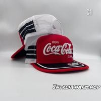 ราคา หมวกตาข่าย หมวกวินเทจ COKE น้ำโค้ก Snapback หมวกHIPHOP หมวกแฟชั่น หมวกเต็มใบ Cap (3452760365)