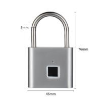 ราคา กุญแจสแกนลายนิ้วมือ Smart Fingerprint Lock ลายนิ้วมือ สแกน Padlock แม่กุญแจอัจฉริยะ กุญแจล็อคบ้าน กุญแจล็อคกระเป๋า9339 (20309992489)