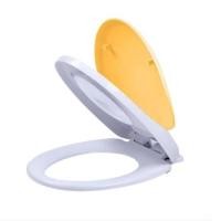 ราคา ฝารองนั่งชักโครก ฝาครอบชักโครก 2 in 1 สีส้มขาว ใช้งานได้สะดวก ทั้งเด็กและผู้ใหญ่ CITY (21784013789)