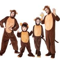 ราคา ชุดลิงน้อยน่ารักสำหรับวันฮาโลวีนชุดแสดงรูปพระจันทร์รูปลิงสำหรับการแสดงเทพนิยายชุดแสดงสำหรับแม่และลูกสำหรับปาร์ตี้สัตว์ (21166058064)