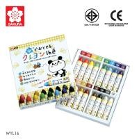 ราคา SAKURA ซากุระ สีเทียนล้างออกได้ Yogosanai สีเทียนสำหรับเด็ก Made in Japan รหัส WYL (2082286522)