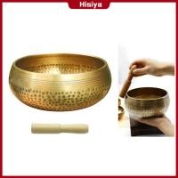 ราคา Hisiya Hand Hammered Singing Bowl Set Buddhism Handcrafted Tibetan Meditation Bowl with Stick Home Decor (20896256649)