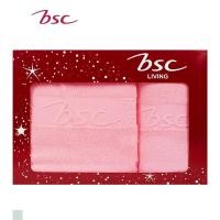 ราคา BSC ของขวัญปีใหม่ เซ็ทกล่องแดง ผ้าเช็ดตัว ผ้าเช็ดผม แบมบูคอตต้อน Bamboo Towel ผ้าเช็ดตัวขนาด 70x135cm ผ้าเช็ดผม 34x85cm (21209255652)
