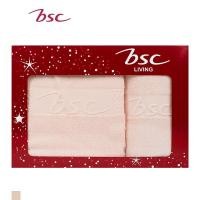 ราคา BSC ของขวัญปีใหม่ เซ็ทกล่องแดง ผ้าเช็ดตัว ผ้าเช็ดผม แบมบูคอตต้อน Bamboo Towel ผ้าเช็ดตัวขนาด 70x135cm ผ้าเช็ดผม 34x85cm (21209255649)
