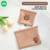 ราคา กระเป๋าเครื่องสำอาง Line Friends ของแท้ 100 กันน้ำ พกพาสะดวก กระเป๋าใส่ของใช้ในห้องน้ำ ว่ายน้ำ ป้องกันคราบสกปรก กันความชื้น สีน้ำตาล ของขวัญวันเกิด LFB225 (22770821937)