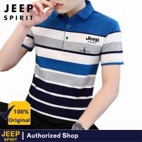 ราคา 618JEEP SPIRIT2024 Summer Polo Short Sleeve T shirt Youth Fit Casual polo shirt Shirt Sport Cotton (22073794035)