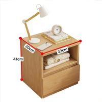 ราคา ตู้ข้างเตียง โต๊ะข้างเตียง กะทัดรัดพร้อมลิ้นชัก ชั้นวางของหัวเตียงแบบมินิมอล ตู้ข้างเตียง พร้อมชั้นวางลิ้นชัก (22485661528)