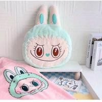 ราคา ตุ๊กตาหมอนผ้าห่ม Cry baby Carebear Labubu ชินจังสุดฮิต น่ารัก มี 5 สี นุ่ม น่ากอด (22227226950)