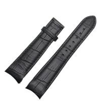 ราคา ปลายโค้งผู้ชายสายนาฬิกาข้อมือสายรัดสำหรับ05A BT0001 12E 01A ยี่ห้อนาฬิกาหนังแท้ด้วยผีเสื้อหัวเข็มขัด20 21 22มิลลิเมตร (20060871291)