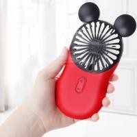 ราคา พัดลมมือถือ พัดลมมินิ พัดลมพกพา พัดลมขนาดเล็ก mini ทรงมิกกี้เมาส์ สายชาร์จUSB ปรับความแรงได้ 3 ระดับ (10316890804)
