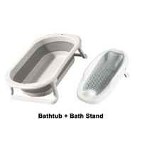 ราคา เด็กแรกเกิดอ่างอาบน้ํา แบบพกพา เตียงสระผม อาบน้ําเด็ก พับได้อ่าง (22677873629)