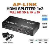ราคา กล่องเเยกสัญญาณ HDMI Splitter In 1 Out 2 4K Full HD 1080P 3D กล่องขยายสัญญาณ HDMI เข้า 1 ออก 2 กล่องเเยกจอ HDTV (21133536435)