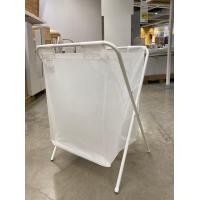 ราคา ถุงใส่ผ้าซักมีโครงขาตั้ง IKEA รุ่น JALL ตะกร้าผ้า ตะกร้าผ้าพับได้ สีขาว ความจุ 50 ลิตร (22618594049)
