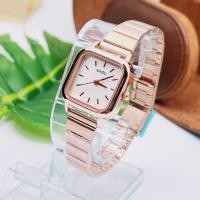 ราคา นาฬิกาข้อมือผู้หญิงสไตล์เรียบหรู NAIDU หน้าปัดทรงเหลี่ยมสายเลท (22567359379)