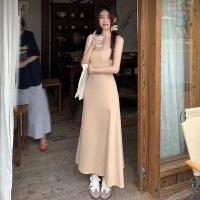 ราคา ชุดเดรสกล้ามตัวยาว ทรงเอเข้ารูป ผ้าเรย่อนเนื้อหนานุ่มสุดๆ ใส่ได้หลากหลายโอกาส ใส่เที่ยว ใส่นอน 8057 (22277844627)