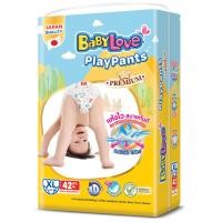 ราคา เบบี้เลิฟกางเกงผ้าอ้อมเด็กเพลย์แพ้นท์ขนาดXL 42ชิ้น (22735379875)