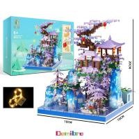 ราคา ตัวต่อ เลโก้ ดอกไม้ 2400ชิ้น บ้านต้นไม้ บ้านนางฟ้า อนุภาคขนาดเล็ก ของขวัญวันเกิด ของเล่นผู้ใหญ่ มีไฟ (22519380101)