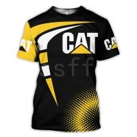 ราคา 2022 ผู้ชายผู้หญิง Caterpillar เครื่องจักรทำงานตลกแฟชั่นฮาราจูกุ 3D พิมพ์ฤดูร้อนเสื้อยืดถนนแขนสั้น (20514479248)