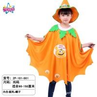 ราคา Halloween Child Witch Pumpkin Cloak European and American Flying Bom Witch Cloak Party Dress Up (22802650346)