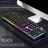 ราคา 1pc K500 Gaming Mechanical Keyboard 104 Keys Gaming Keyboard Backlit Desktop Computer Keyboard for Desktop Laptop PC Gamers (20317266680)