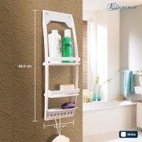 ราคา SL Home ส่งจากไทย กรุงเทพ ELEGANCE ชั้นวางของ All in One สีขาว ห้องน้ำ (10492990834)
