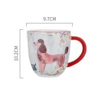 ราคา แก้วมักเซรามิคลายสุนัขสัตว์เลี้ยงแก้วกาแฟ370มล ของ OMK บริติช (21481965647)