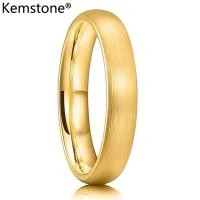 ราคา Kemstone 4 6 8มม โค้งด้านแหวนเหล็กทังสเตนชุบทองของผู้ชายเครื่องประดับแหวนทังสเตน (22366767834)