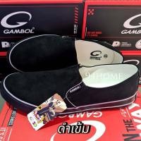 ราคา GB82087 แกมโบล รองเท้าผ้าใบแบบสวมผู้ชาย ลองเท้าหุ้มส้น ของแท้ size 40 43 (21785027636)