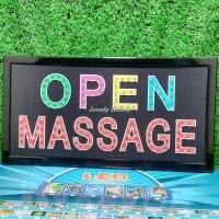 ราคา ป้ายไฟLED ป้ายไฟตัวอักษร ป้ายไฟวิ่ง ป้ายไฟหน้าร้าน ป้ายไฟ OPEN MASSAGE แบบเสียบปลั๊กไฟ ป้ายไฟตกเเต่งร้าน รับทำป้ายไฟ (22259850008)