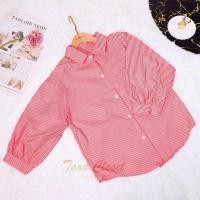 ราคา ส่งเร็วพิเศษ VA015 TARA Shirt เสื้อเชิ้ตคอปก ทรงไหล่สโลป ลายทาง แขน5ส่วน ทรงน่ารักมาก ผ้าทอ ผ้าอย่างดี ใส่สบาย ไม่ร้อน ดีเทลเก๋ๆ เสื้อสวย เสื้อทำงาน (22551728908)