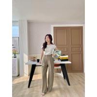 ราคา HONEY PANTS กางเกงเอวสูง ทรงขากระบอกใหญ่ (21728830599)