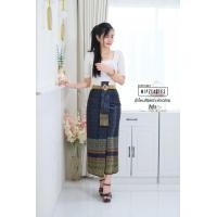 ราคา Mipz ผ้าถุงจีบหน้านางยาว ผ้าถุงป้ายติดตะขอ ผ้าซิ่น ผ้าไทย กระโปรงออกงานไทยๆ (807212084)