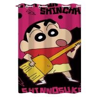 ราคา ม่านสั้นสำเร็จรูปม่านครึ่งม่านเพิ่มความหนาสำหรับระเบียงเด็กสไตล์อะนิเมะชินจังจอมแก่นลายการ์ตูนผ้าลินินหยาบบังแสงทั้งหมดม่านหน้าต่าง (20889427845)