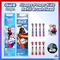 ราคา Ready Stock Oral B Refill Stages Power Childrens Electric Toothbrush Brush Head Frozen Starwars Cars 2P 4P (12579836328)