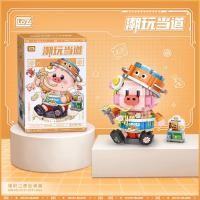ราคา LOZ บล็อกต่อขนาดจิ๋ว ตัวต่อหมูน่ารัก มีให้เลือก 4 แบบ Strawberry Piggy Noodles Piggy Burger Pig Honey Pig รหัส 8134 8137 (18562880349)
