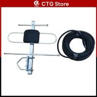 ราคา เสา สาย 10m เสาอากาศดิจิตอล 5e เสาดิจิตอลสามารถ พร้อมสาย rg6 10เมตร เสาอากาศดิจิตอลทีวี จัดส่งฟรี (22745928387)