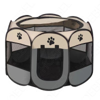 ราคา คอกสัตว์เลี้ยง 8เหลี่ยม พับเก็บได้ คอกสุนัขพกพา ห้องคลอดสัตว์เลี้ยง พับได้พกพาได้ที่นอนสัตว์เลี้ยงแบบพกพา คอกแมว คอกหมา (21921399505)