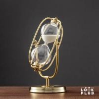 ราคา นาฬิกาทรายสีทอง นาฬิกาทรายตกแต่งบ้าน Hourglass นาฬิกาทรายจับเวลา นาฬิกาทราย นาฬิกาทรายแบบหมุนได้ (19155905931)