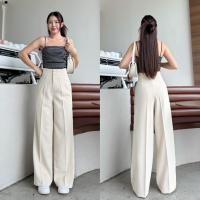 ราคา จัดส่งเร็ว WT31 รุ่น Linny กระดุมปั๊มหน้า ทรงกระบอกใหญ่ ผ้าลินลี่พรีเมี่ยม กางเกงแฟชั่นผู้หญิง กางเกงทรงกระบอก กางเกงผู้หญิงขายาว กางเกงขายาวสีดำ กางเกงทำงาน ผญ กางเกงทำงานผู้หญิง กางเกงทำงาน ผู้หญิง 