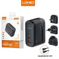 ราคา LDNIO หัวชาร์จเร็ว GaN 65W Q366 PD3 0 QC3 0 อแดปเตอร์ Adapter Fast Charger มีขาปลั๊กเปลี่ยนได้ US EU UK (20412448183)